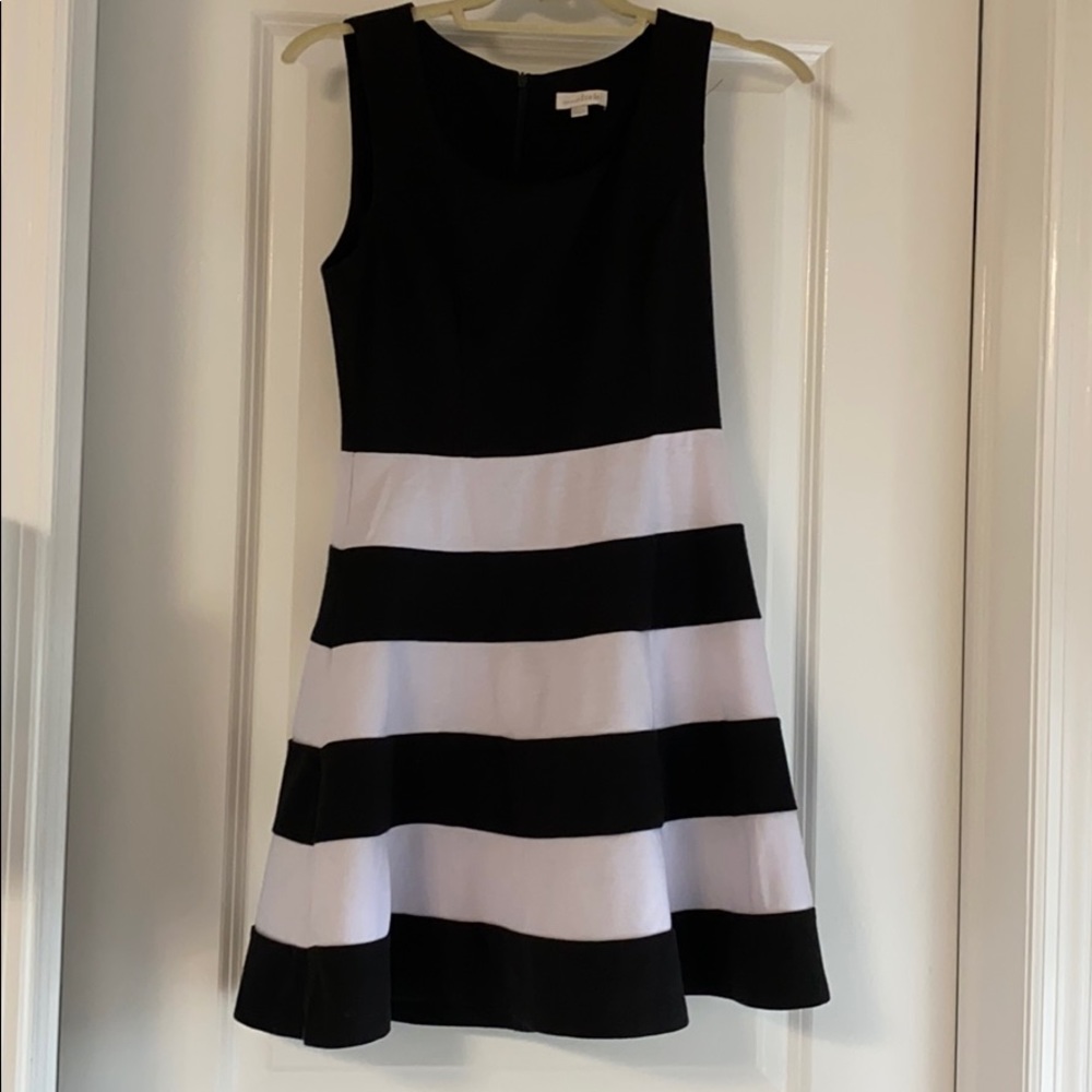 Charming Charlie black and white dress